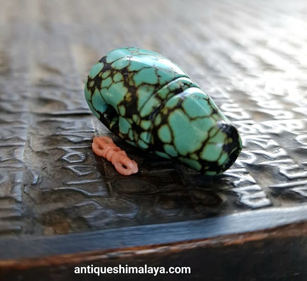 Tibetan Turquoise Guru Bead