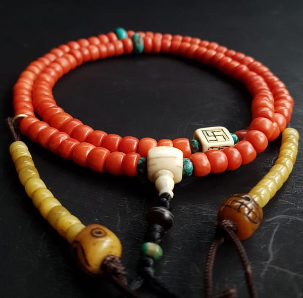 Tibetan Coral Mala