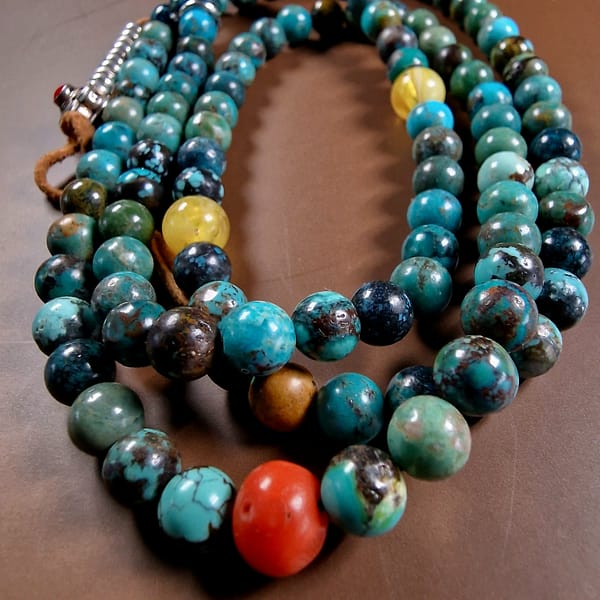 Turquoise Mala beads - Image 2