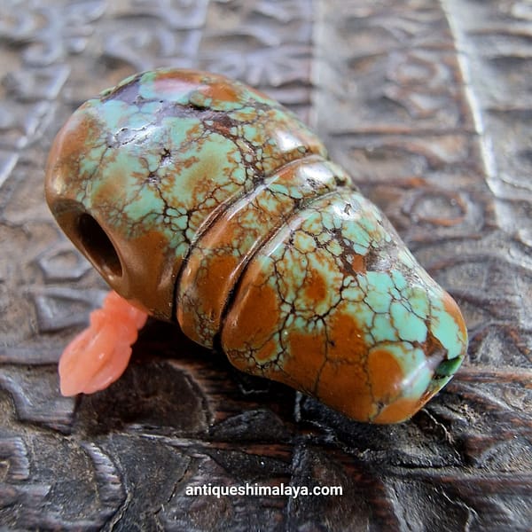 Tibetan Turquoise Guru Bead